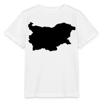 Bulgaria map - Stanley/Stella MINI CREATOR Kids’ T-Shirt - white - Front - Maike (125cm)