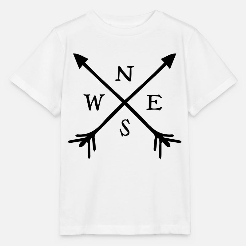 boussole - T-shirt bio MINI CREATOR Stanley/Stella Enfant - blanc