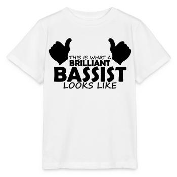 brilliant bassist - Stanley/Stella MINI CREATOR Kids’ T-Shirt - white - Front - Maike (125cm)