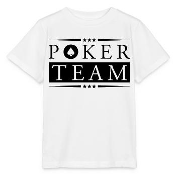 poker team - Stanley/Stella Kinder T-Shirt MINI CREATOR  - Weiß - Vorne - Maike (125cm)