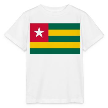 Togo flag - T-shirt bio MINI CREATOR Stanley/Stella Enfant - blanc - Devant - Maike (125cm)