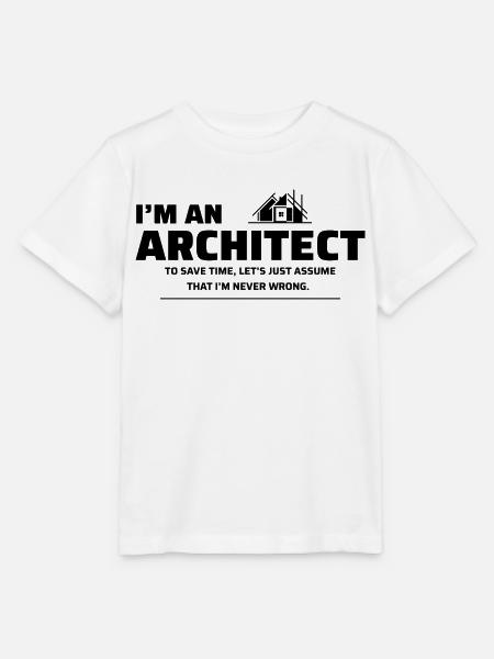 Architekt Architektur Student Lustig - Stanley/Stella Kinder T-Shirt MINI CREATOR - Weiß