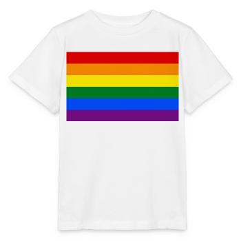 Homo Flagge - Stanley/Stella Kinder T-Shirt MINI CREATOR  - Weiß - Vorne - Maike (125cm)