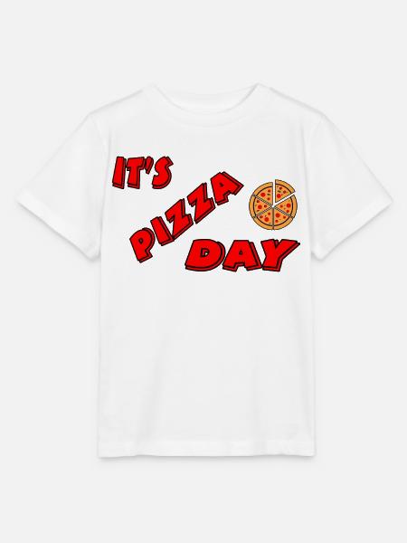 Pizza - Stanley/Stella T-shirt MINI CREATOR til børn - hvid