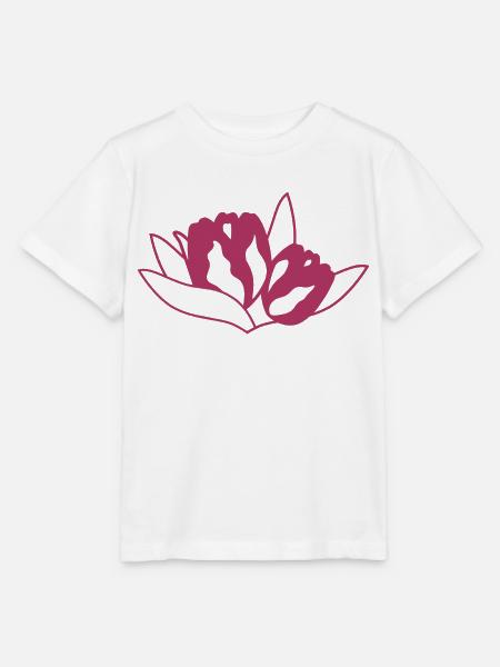 Tulpe - Stanley/Stella Kinder T-Shirt MINI CREATOR - Weiß