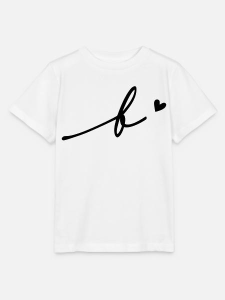 Buchstabe B Schreibschrift - Stanley/Stella Kinder T-Shirt MINI CREATOR  - Weiß