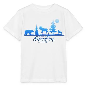 Suède Suède Viking Nordique Scandinavie Solstice d’été - T-shirt bio MINI CREATOR Stanley/Stella Enfant - blanc - Devant - Maike (125cm)
