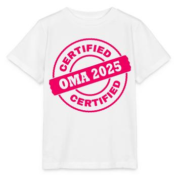 Oma 2025 - Stanley/Stella Kinder T-Shirt MINI CREATOR  - Weiß - Vorne - Maike (125cm)