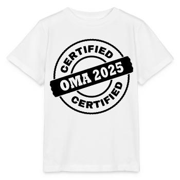 Oma 2025 - Stanley/Stella Kinder T-Shirt MINI CREATOR  - Weiß - Vorne - Maike (125cm)