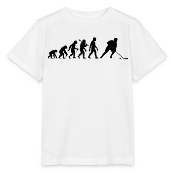 Eishockey Evolution Für Eishockey Spieler - Stanley/Stella Kinder T-Shirt MINI CREATOR  - Weiß - Vorne - Maike (125cm)