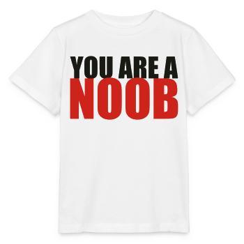 You are a noob - T-shirt bio MINI CREATOR Stanley/Stella Enfant - blanc - Devant - Maike (125cm)