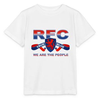 true blue - Stanley/Stella MINI CREATOR Kids’ T-Shirt - white - Front - Maike (125cm)