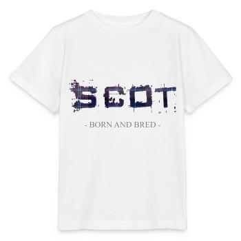Tartan Scot - Black - Stanley/Stella MINI CREATOR Kids’ T-Shirt - white - Front - Maike (125cm)