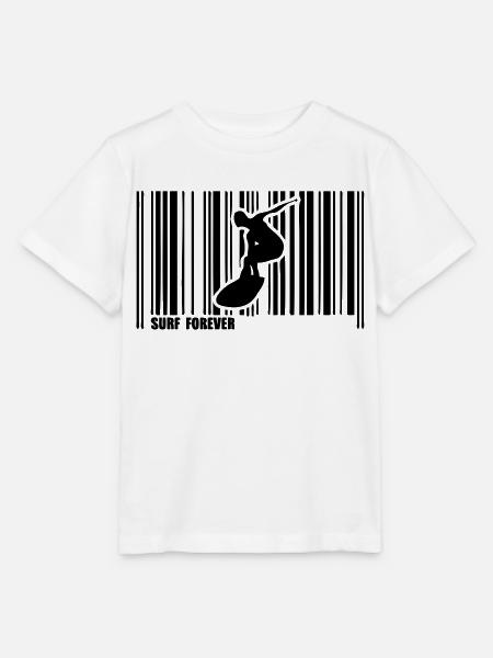 Kitesurf-Bar-Code - Stanley/Stella Kinder T-Shirt MINI CREATOR - Weiß