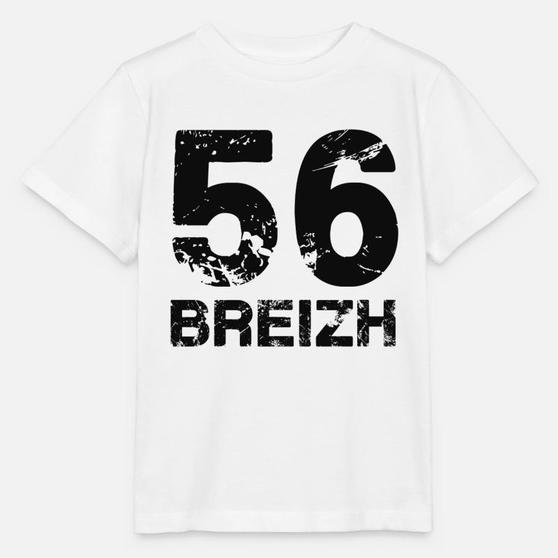 56 Breizh - T-shirt bio MINI CREATOR Stanley/Stella Enfant - blanc