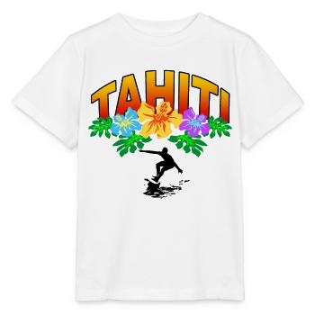tahiti surfing - Stanley/Stella Kinder T-Shirt MINI CREATOR  - Weiß - Vorne - Maike (125cm)