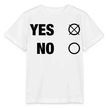 YES NO - Stanley/Stella Kinder T-Shirt MINI CREATOR  - Weiß - Vorne - Maike (125cm)