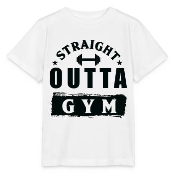 Fitness Shirt Workout Fitness Class Gift - Stanley/Stella MINI CREATOR Kids’ T-Shirt - white - Front - Maike (125cm)