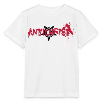 Antichrist Blood Petrangram - Stanley/Stella Kinder T-Shirt MINI CREATOR  - Weiß - Vorne - Maike (125cm)