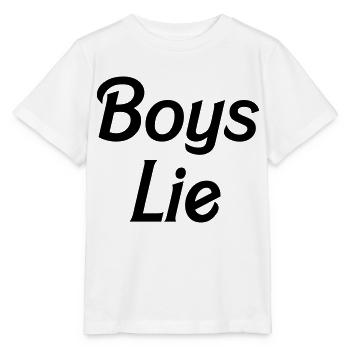 Boys lie - Stanley/Stella MINI CREATOR Kids’ T-Shirt - white - Front - Maike (125cm)