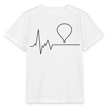 herzschlag ballon - Stanley/Stella Kinder T-Shirt MINI CREATOR  - Weiß - Vorne - Maike (125cm)