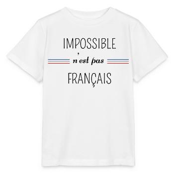 impossible n'est pas Français - T-shirt bio MINI CREATOR Stanley/Stella Enfant - blanc - Devant - Maike (125cm)