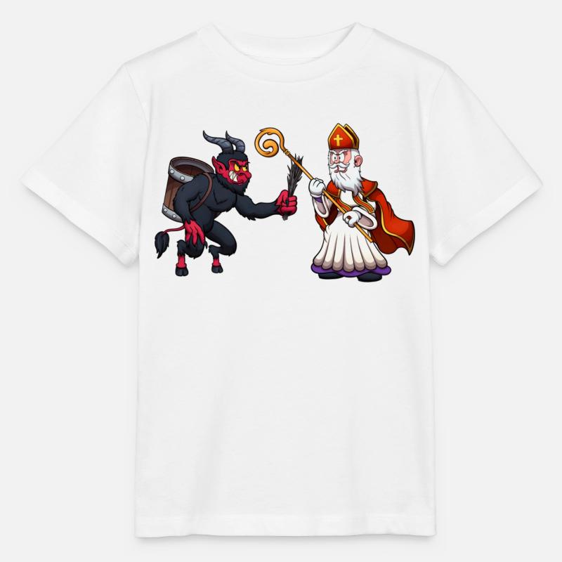 Sankt Nikolaus VS Krampus - Stanley/Stella Kinder T-Shirt MINI CREATOR  - Weiß