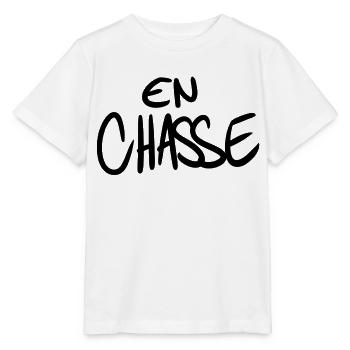 Je suis en chasse - T-shirt bio MINI CREATOR Stanley/Stella Enfant - blanc - Devant - Maike (125cm)