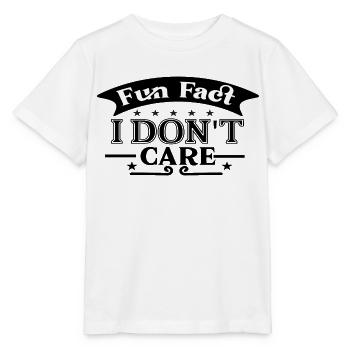 Fun Fact I Don´t Care - Stanley/Stella Kinder T-Shirt MINI CREATOR  - Weiß - Vorne - Maike (125cm)