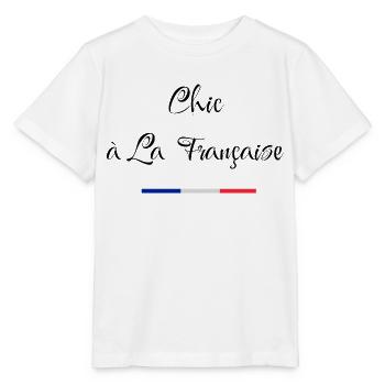 Chic à la française - T-shirt bio MINI CREATOR Stanley/Stella Enfant - blanc - Devant - Maike (125cm)