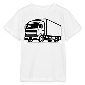 Truck Driver Truck Truck - Stanley/Stella MINI CREATOR Kids’ T-Shirt - white - Front - Maike (125cm)