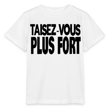 taisez-vous plus fort - T-shirt bio MINI CREATOR Stanley/Stella Enfant - blanc - Devant - Maike (125cm)