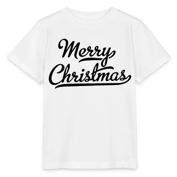 Merry Christmas - Stanley/Stella MINI CREATOR Kids’ T-Shirt - white - Front - Maike (125cm)