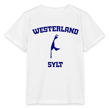 Westerland - Sylt - Nordsee - Anker - Möwe - Insel - Stanley/Stella Kinder T-Shirt MINI CREATOR  - Weiß - Vorne - Maike (125cm)
