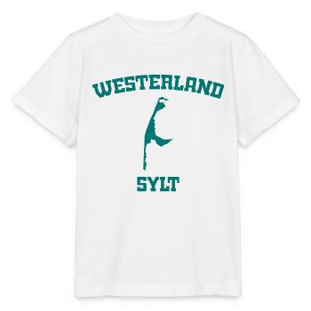 Westerland - Sylt - Nordsee - Anker - Möwe - Insel - Stanley/Stella Kinder T-Shirt MINI CREATOR  - Weiß - Vorne - Maike (125cm)