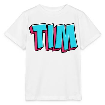 Image du nom : Tim - T-shirt bio MINI CREATOR Stanley/Stella Enfant - blanc - Devant - Maike (125cm)