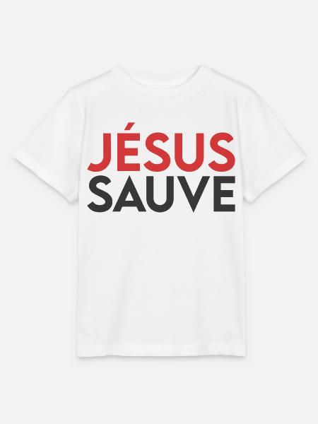 Jesus rettet - Stanley/Stella Kinder T-Shirt MINI CREATOR - Weiß