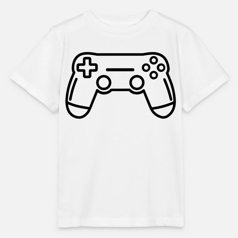 Jeux vidéo manette - T-shirt bio MINI CREATOR Stanley/Stella Enfant - blanc