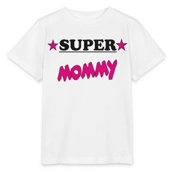 SUPER MOMMY - T-shirt bio MINI CREATOR Stanley/Stella Enfant - blanc - Devant - Maike (125cm)