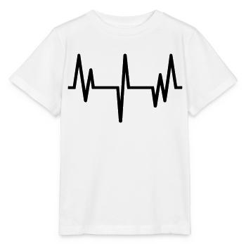 Puls, Herzschlag - Stanley/Stella Kinder T-Shirt MINI CREATOR  - Weiß - Vorne - Maike (125cm)