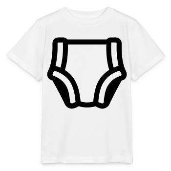 Couche - T-shirt bio MINI CREATOR Stanley/Stella Enfant - blanc - Devant - Maike (125cm)
