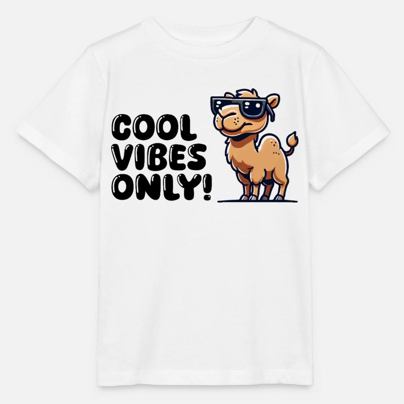 kamel comic sonnenbrille cool - Stanley/Stella Kinder T-Shirt MINI CREATOR  - Weiß