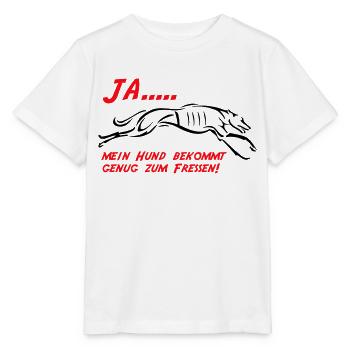 Mein Hund bekommt genug zu fressen - Stanley/Stella Kinder T-Shirt MINI CREATOR  - Weiß - Vorne - Maike (125cm)