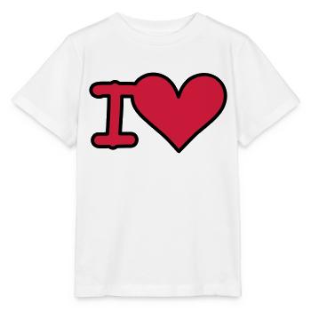 i love - Stanley/Stella Kinder T-Shirt MINI CREATOR  - Weiß - Vorne - Maike (125cm)