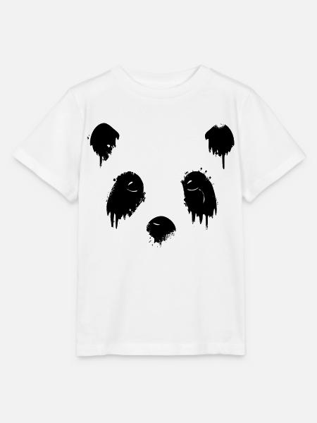 trauriger Panda - Stanley/Stella Kinder T-Shirt MINI CREATOR  - Weiß