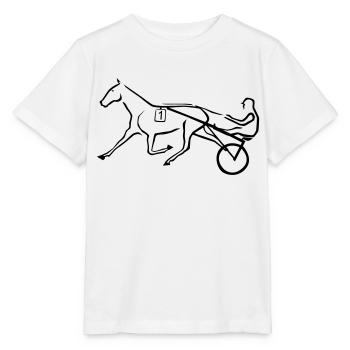 Trotting horse - Stanley/Stella MINI CREATOR Kids’ T-Shirt - white - Front - Maike (125cm)