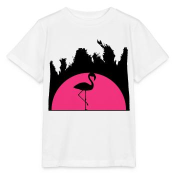 sonnenaufgang urlaub palmen miami ferien sonne som - Stanley/Stella Kinder T-Shirt MINI CREATOR  - Weiß - Vorne - Maike (125cm)