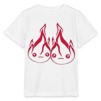 paar team 2 freunde liebe paerchen verliebt gesich - Stanley/Stella Kinder T-Shirt MINI CREATOR  - Weiß - Vorne - Maike (125cm)