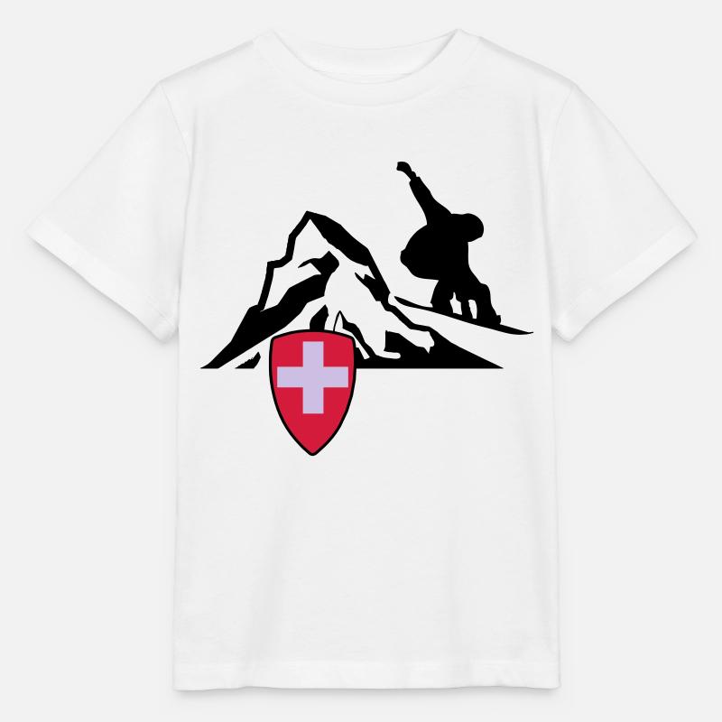 Matterhorn Zermatt Suisse - T-shirt bio MINI CREATOR Stanley/Stella Enfant - blanc