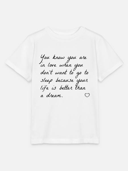 love quotes de - Stanley/Stella Kinder T-Shirt MINI CREATOR  - Weiß